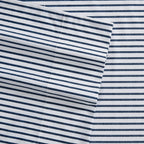 Nautica- Queen Sheet Set, Cotton Percale Bedding Set, Crisp & Cool, Lightweight & Breathable (Harmead Navy, Queen)