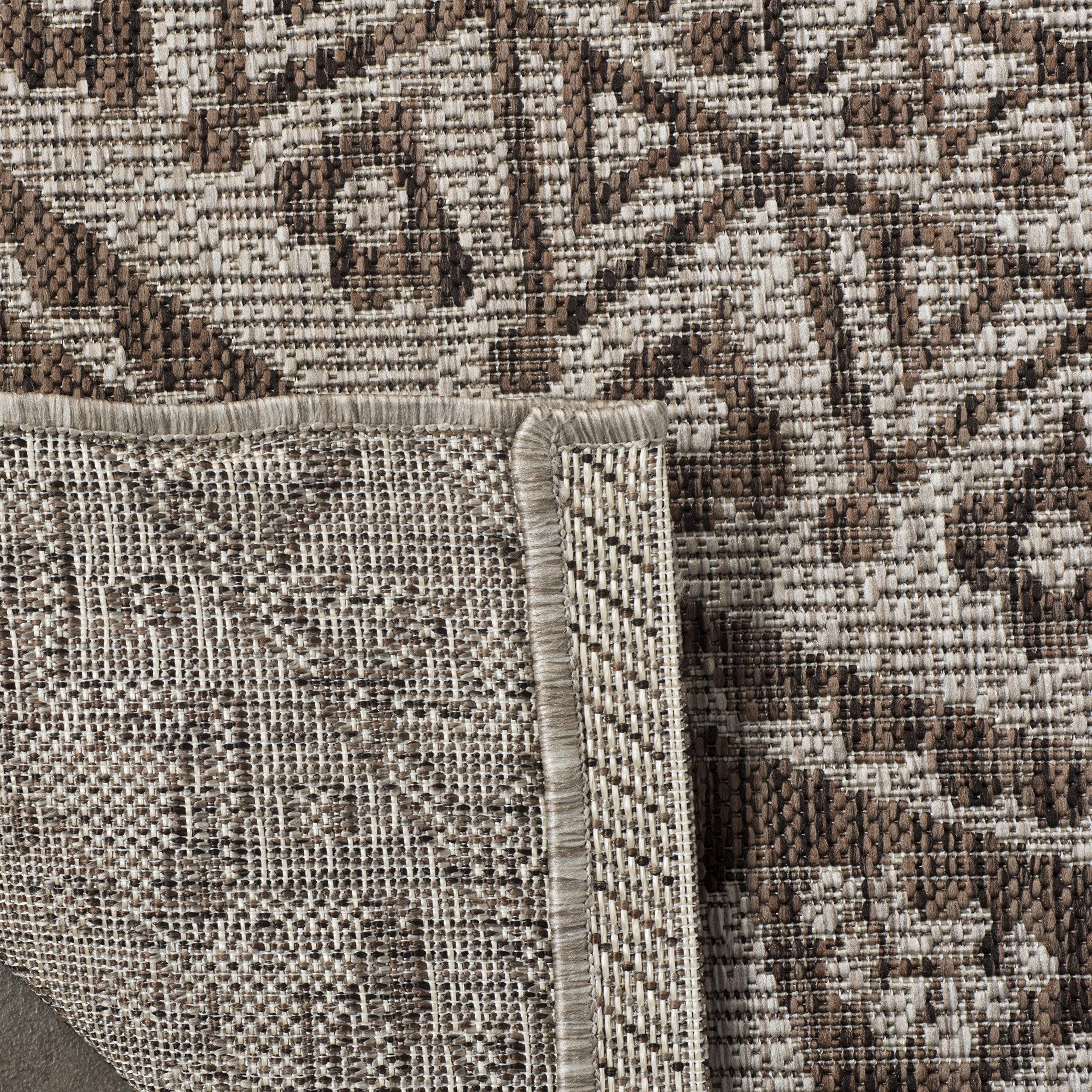 Safavieh Courtyard Collection 8' X 10' Beige/Brown Cy8734 Indoor-Outdoor Patio Backyard Mudroom Area-Rug