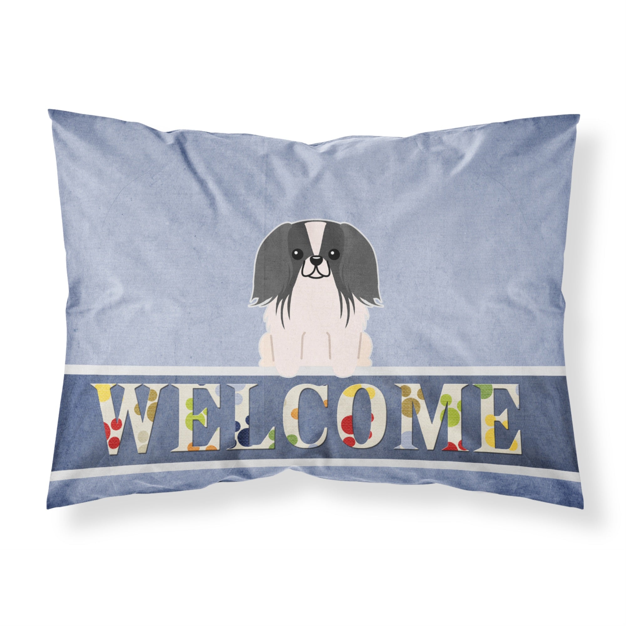 'Caroline'S Treasures Pekingnese Penese Black White Welcome Pillowcase, Standard, Multicolor'