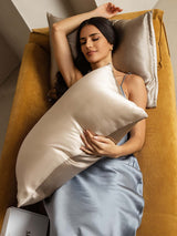 [Beige+Khaki] SilkSilky 19Momme Pure Silk Pillowcase 004