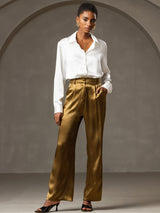 [Brown] SilkSilky  Women's Pants 001