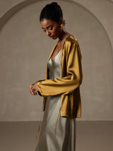 [Brown] SilkSilky  Long Sleeve Women's Outerwear 001