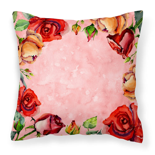 'Caroline'S Treasures Ck1700Pw1818 Roses Fabric Decorative Pillow Patio-Furniture-Pillows, Multicolor'