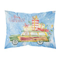 Merry Christmas Champagne Cockapoo Fabric Standard Pillowcase