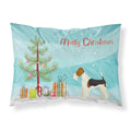 'Caroline'S Treasures Fox Terrier Christmas Tree Fabric Standard Pillowcases, Multicolor'