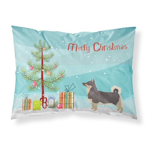 'Caroline'S Treasures Swedish Vallhund Christmas Tree Fabric Standard Pillowcases, Multicolor'