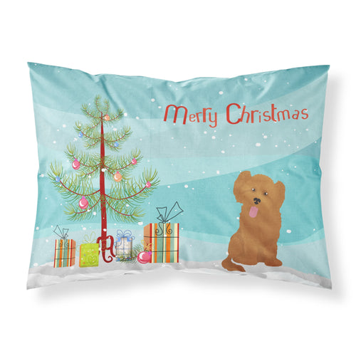 'Caroline'S Treasures Shih Poo #3 Christmas Tree Fabric Standard Pillowcases, Multicolor'