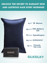 [Dark Blue] SilkSilky  30Momme Pillowcase 003