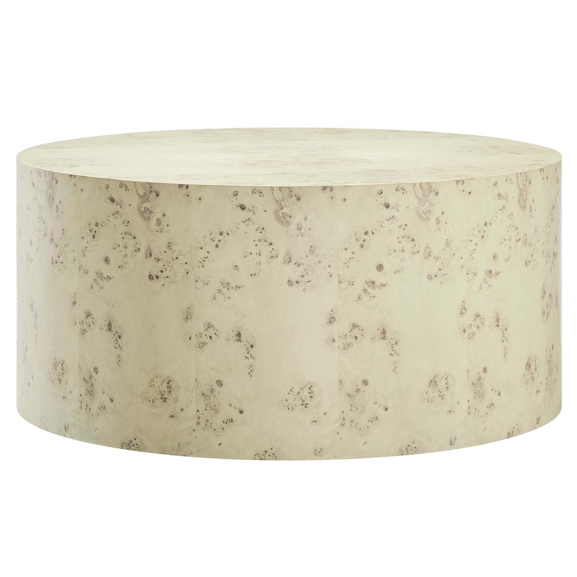 Cosmos 35'' Round Burl Wood Coffee Table