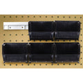 Hang-n-Stack Bin,  package, includes: (4) 10-7/8L x 5-1/2W x 5H (QUS230) black bin and (2) bin rails
