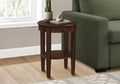 Accent Table, 2 Tier, End, Side Table, Round, Nightstand, Bedroom, Lamp, Brown Veneer, Transitional