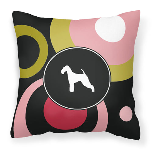'Caroline'S Treasures Kj1003Pw1414 Airedale Decorative Canvas Fabric Pillow, Large, Multicolor'