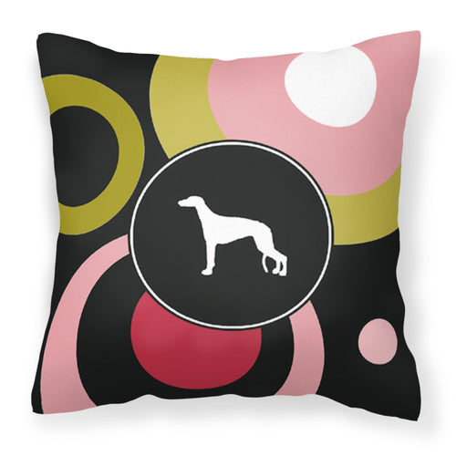 'Caroline'S Treasures Kj1037Pw1414 Greyhound Decorative Canvas Fabric Pillow, Large, Multicolor'