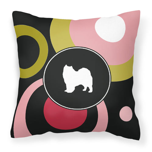 'Caroline'S Treasures Kj1093Pw1414 Samoyed Decorative Canvas Fabric Pillow, Large, Multicolor'