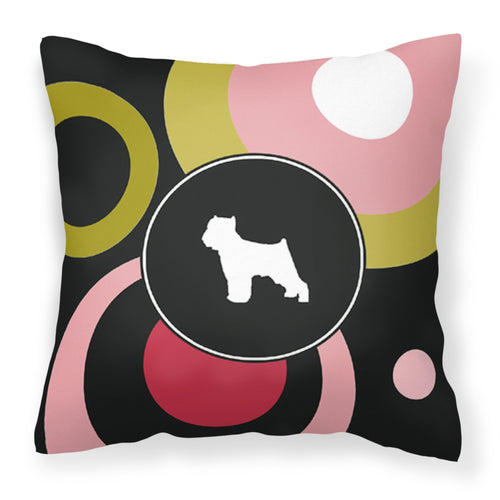 'Caroline'S Treasures Kj1096Pw1414 Brussels Griffon Decorative Canvas Fabric Pillow, Large, Multicolor'