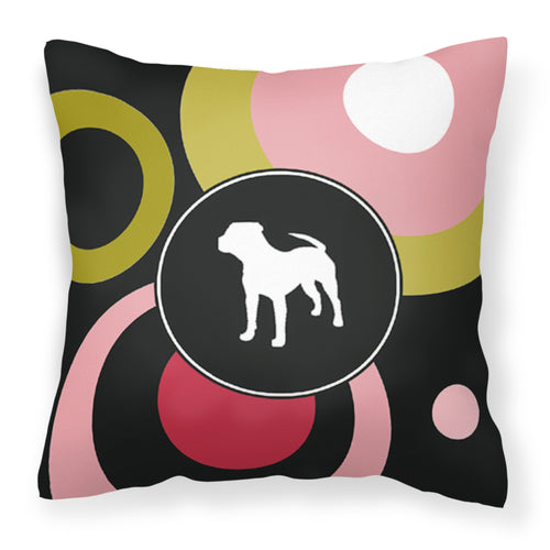 'Caroline'S Treasures Kj1153Pw1414 Pit Bull Decorative Canvas Fabric Pillow, Large, Multicolor'