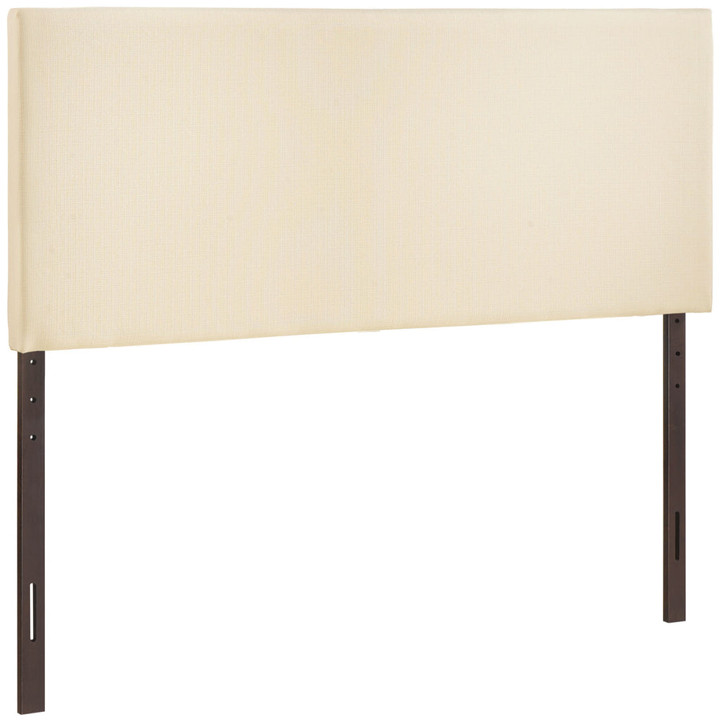 Modway Region Linen Fabric Upholstered King Headboard in Ivory