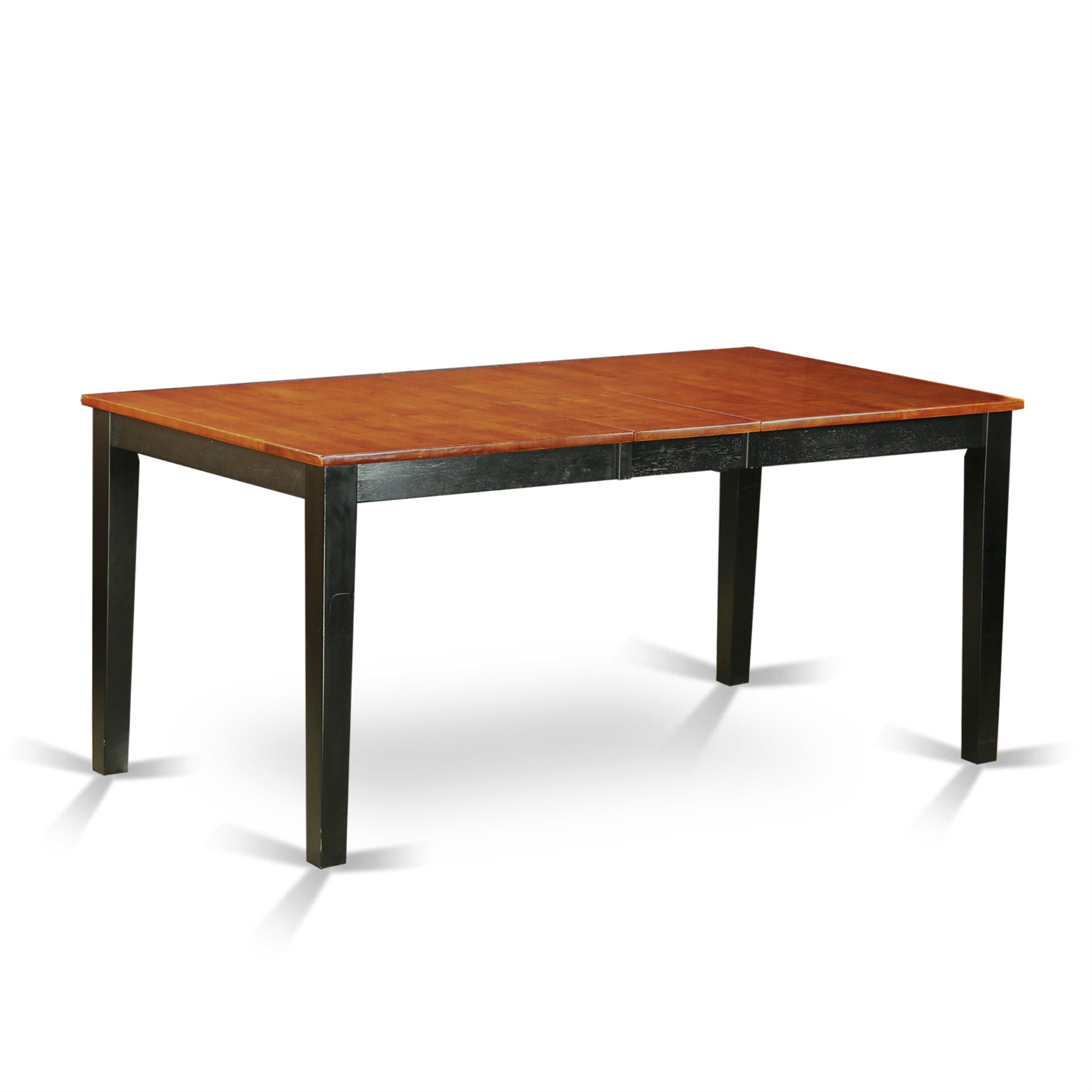 NICO6-BLK-LC 6 PC Table set-Dining Table and 4 Dining Chairs plus a bench