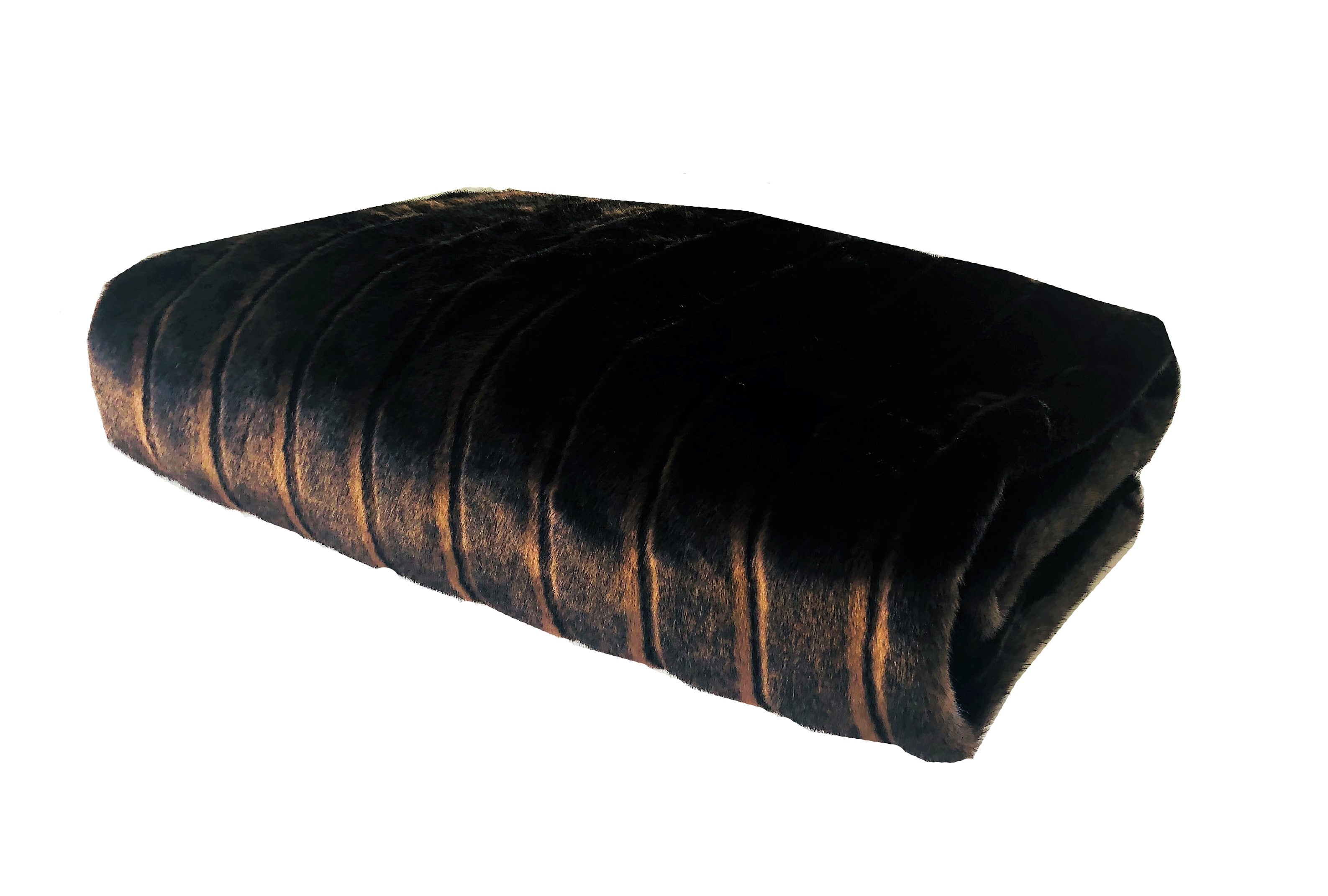 Plutus Fancy Brown Mink Handmade Luxury Throw Throw 36W X 60L
