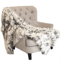 Plutus Ivory Rabbit Faux Fur Handmade Luxury Throw Throw 48W X 60L