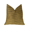 Plutus Valentina Textured Bronze Luxury Throw Pillow - Double Sided  16' X 16'