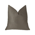 Plutus Zurie Bliss Prussian Blue Luxury Throw Pillow - Double Sided  26' X 26'
