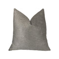 Plutus Pearly Shell Velvet Cream And Ivory Luxury Throw Pillow - Double Sided  20' X 20'