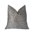 Plutus Montage Beige Luxury Throw Pillow - Double Sided  26' X 26'