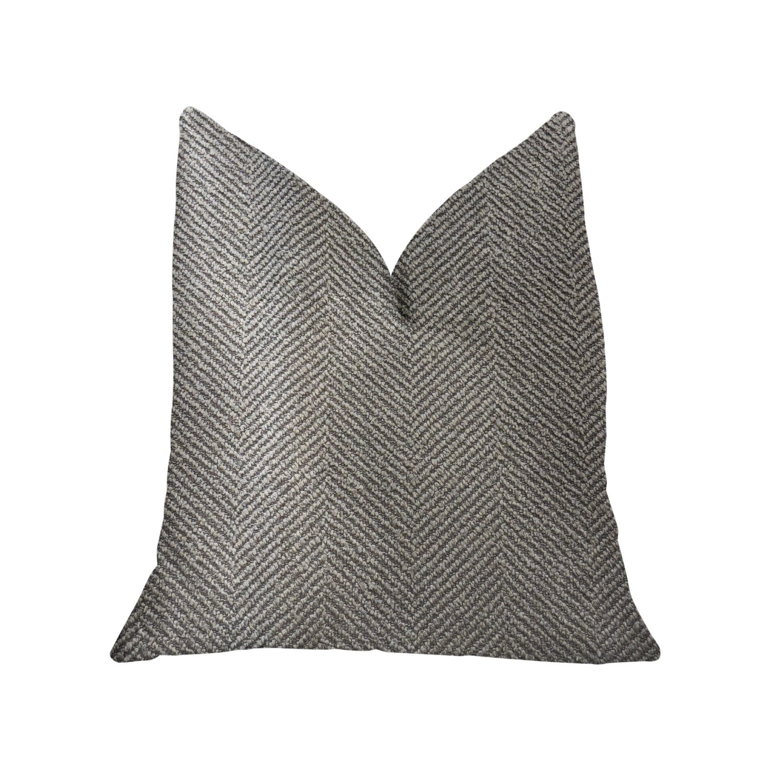 Plutus New Wave Hillside Brown Luxury Throw Pillow - Double Sided  20' X 30' Queen