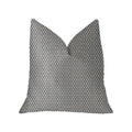 Plutus Highland Ridge Yellow, Blue And Ivory Luxury Throw Pillow - Double Sided  20' X 20'