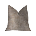 Plutus Monroe Bisque Beige Luxury Throw Pillow - Double Sided  26' X 26'