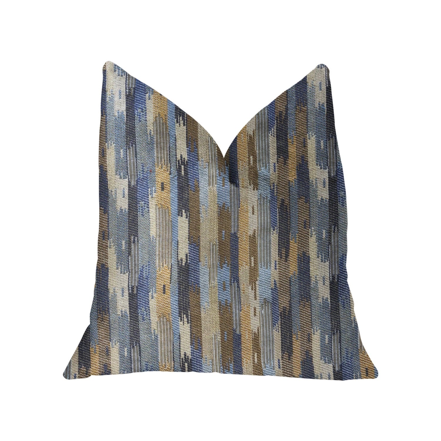 Plutus Hyde Park Multicolor Luxury Throw Pillow - Double Sided  24' X 24'