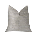 Plutus Plainville Beige Luxury Throw Pillow - Double Sided  20' X 26' Standard