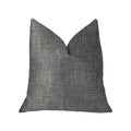 Plutus Grey Pebble Silver Luxury Throw Pillow - Double Sided  20' X 36' King