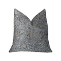 Plutus Kingston Waverly Blue And Ivory Luxury Throw Pillow - Double Sided  20' X 30' Queen