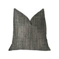 Plutus Bluejay Cayne  Blue And Gray Luxury Throw Pillow - Double Sided  20' X 20'
