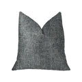 Plutus Blue Mountain Blue Luxury Throw Pillow - Double Sided  20' X 20'