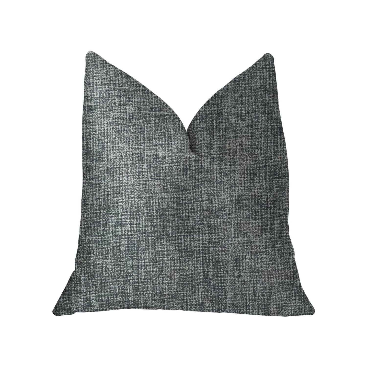 Plutus Blue Mountain Blue Luxury Throw Pillow - Double Sided  20' X 30' Queen