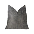 Plutus Deep Mantra Charcoal Luxury Throw Pillow - Double Sided  20' X 26' Standard