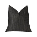 Plutus Black Panther Black Luxury Throw Pillow - Double Sided  16' X 16'