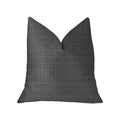 Plutus Milan Flare Black And Beige Luxury Throw Pillow - Double Sided  20' X 20'