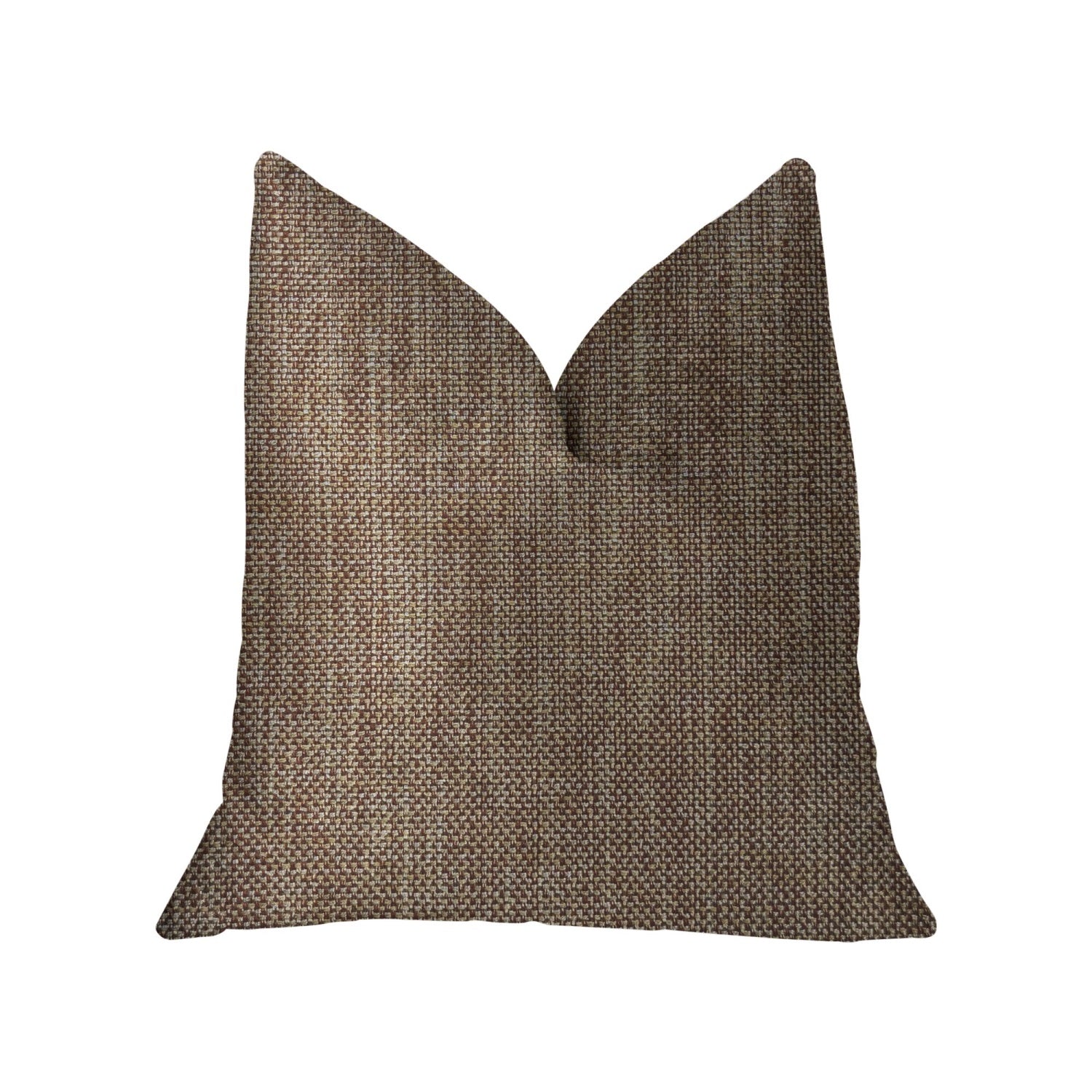 Plutus Ganache Gold Luxury Throw Pillow - Double Sided  16' X 16'