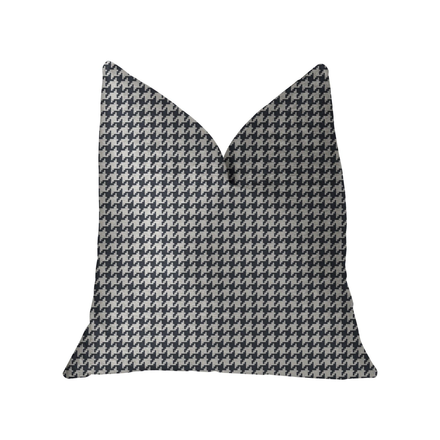 Plutus Element Black And White Luxury Throw Pillow - Double Sided  20' X 20'