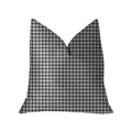Plutus Element Black And White Luxury Throw Pillow - Double Sided  20' X 26' Standard