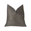Plutus Abigail  Charcoal Luxury Throw Pillow - Double Sided  20' X 36' King