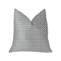 Plutus Object Lens Blue And Beige Luxury Throw Pillow - Double Sided  18' X 18'