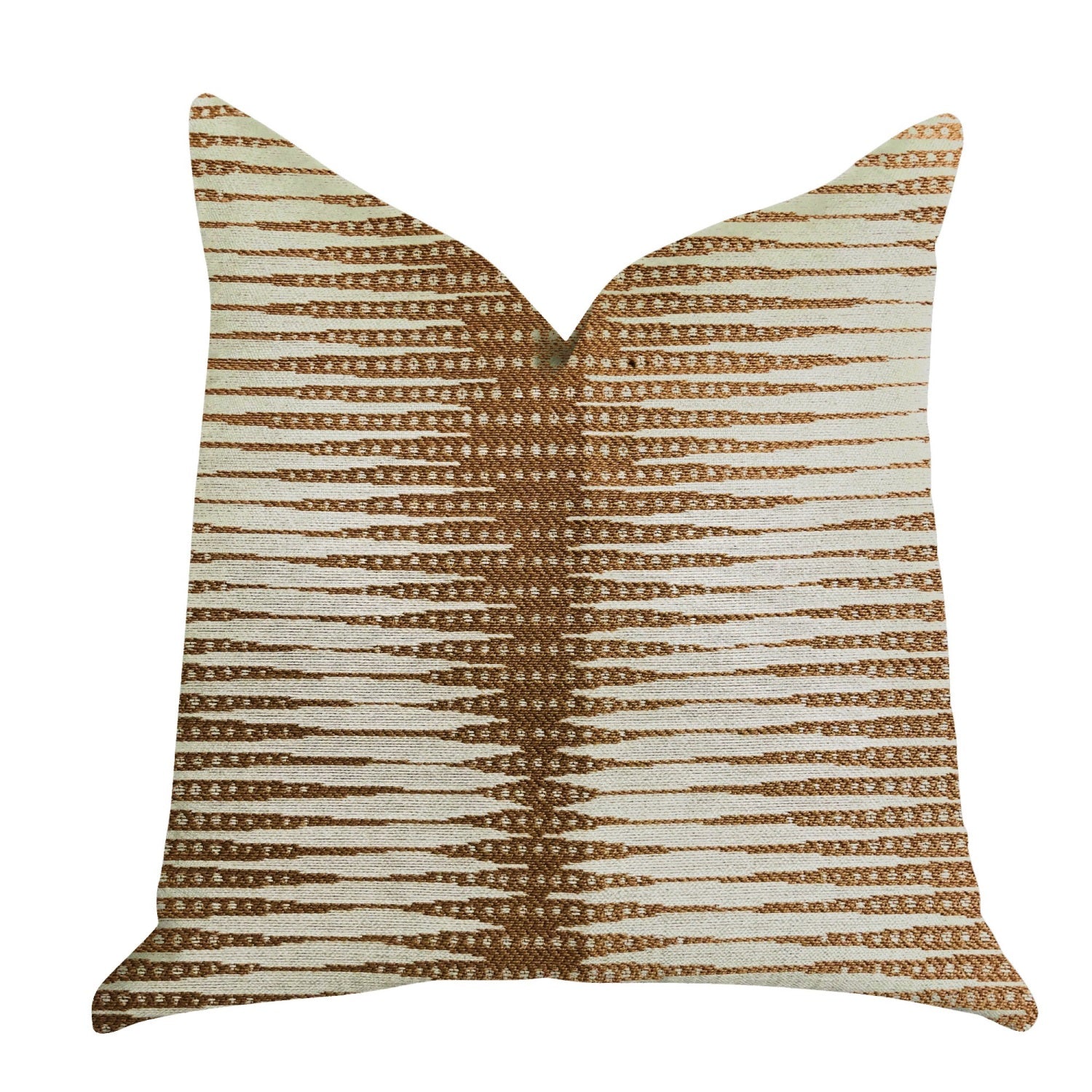 Plutus Pokaline Chevron Luxury Throw Pillow - Double Sided  20' X 26' Standard