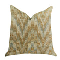 Plutus Designer Ripple Luxury Throw Pillow - Double Sided  24' X 24'