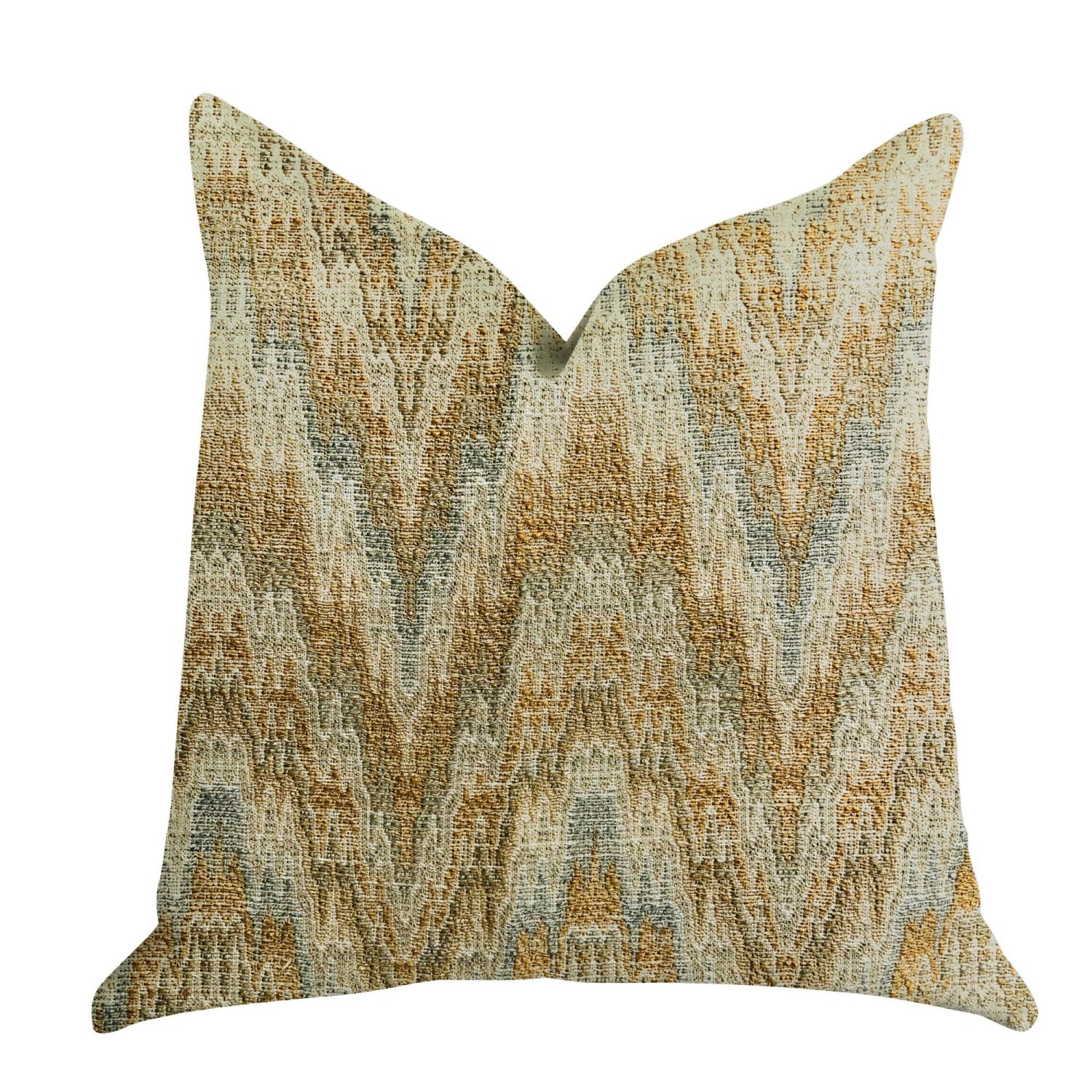 Plutus Designer Ripple Luxury Throw Pillow - Double Sided  26' X 26'