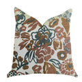 Plutus Floweret Luxury Throw Pillow - Double Sided  20' X 20'
